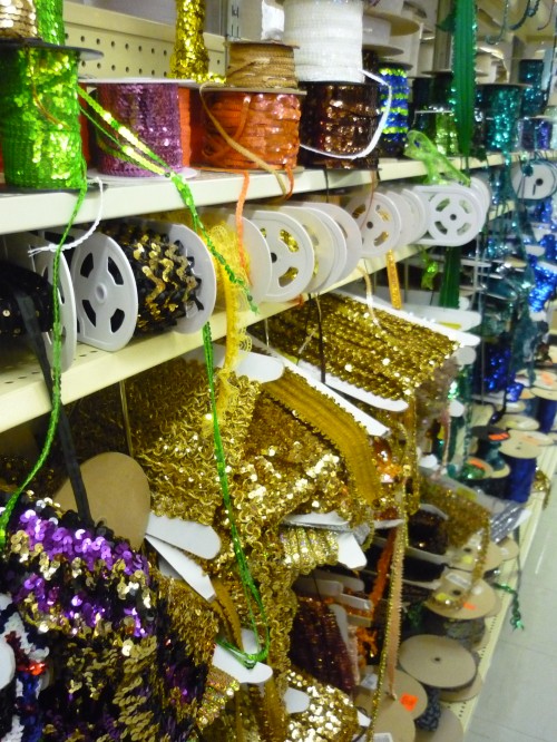 sequins and glitter