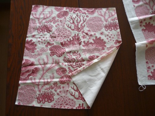 matching printed fabrics, step 1