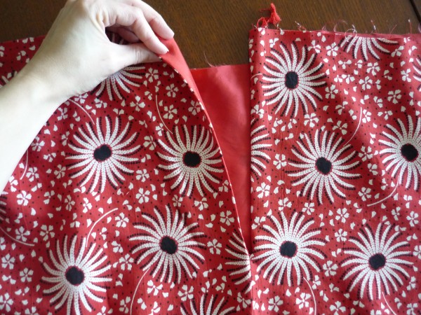 a nice clean zipper opening!