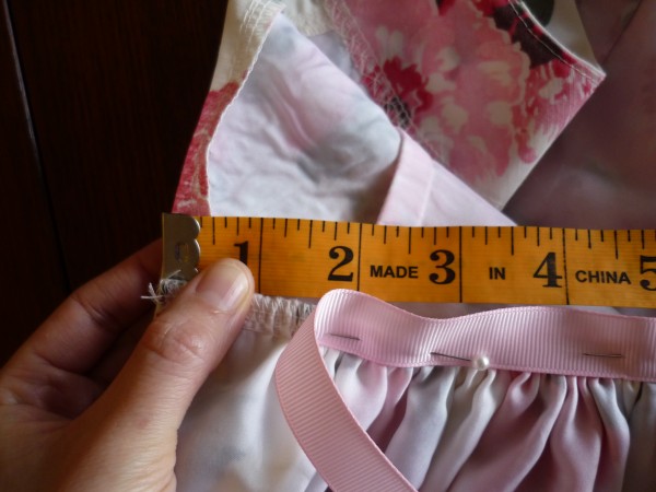 leave 2 inches of room at the end of each waist stay