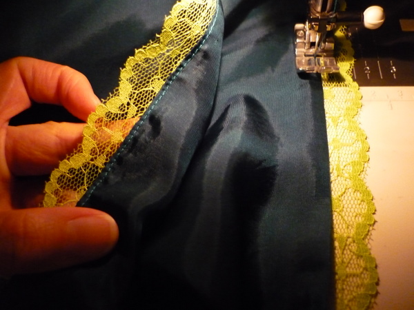 edgestitch along the folded hem
