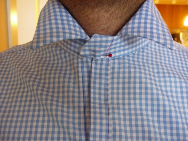 the neckline on the muslin