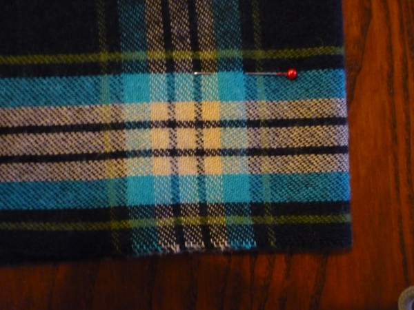 secure the pin through both layers