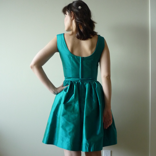 silk party dress simplicity 3965 4