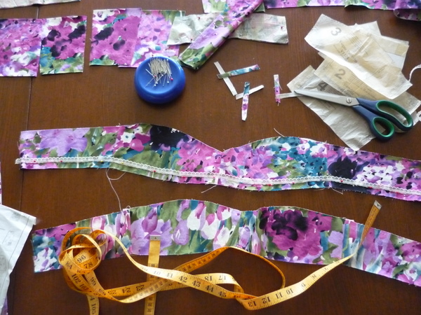 leave other side of the seamline free of lace