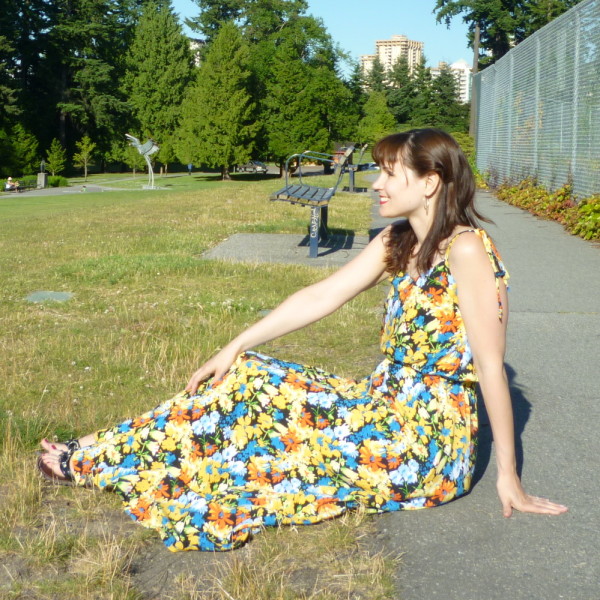 saltspring dress, long version