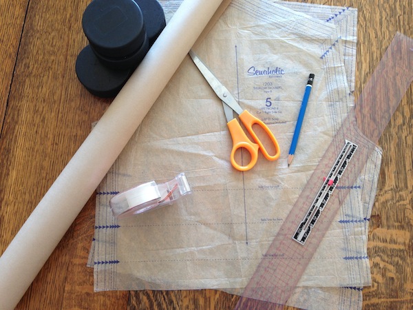 pattern drafting tools for adding pleats to shorts