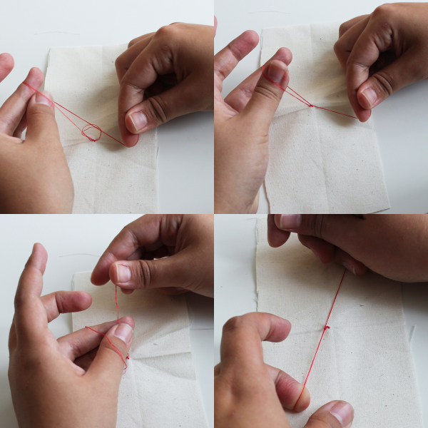 Hand Sewn Thread Loop 3