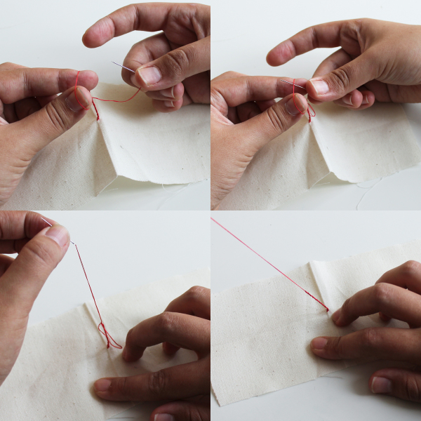 Hand Sewn Thread Loop 4