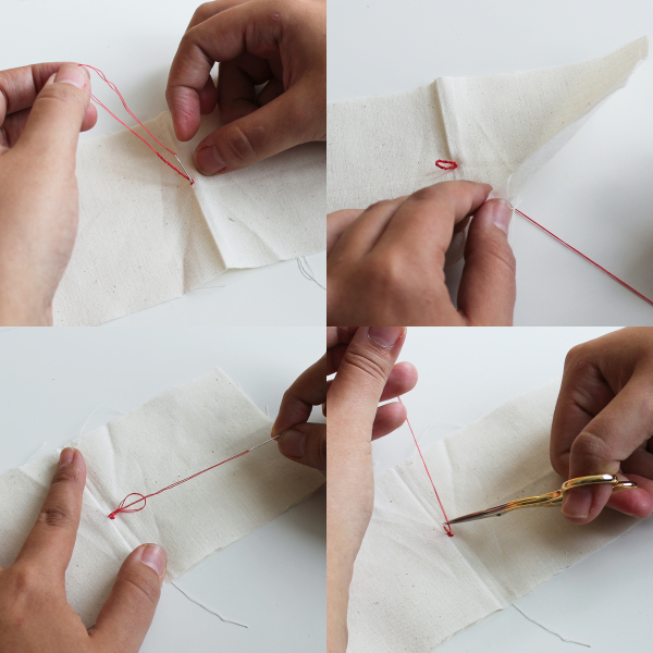 Hand Sewn Thread Loop 5