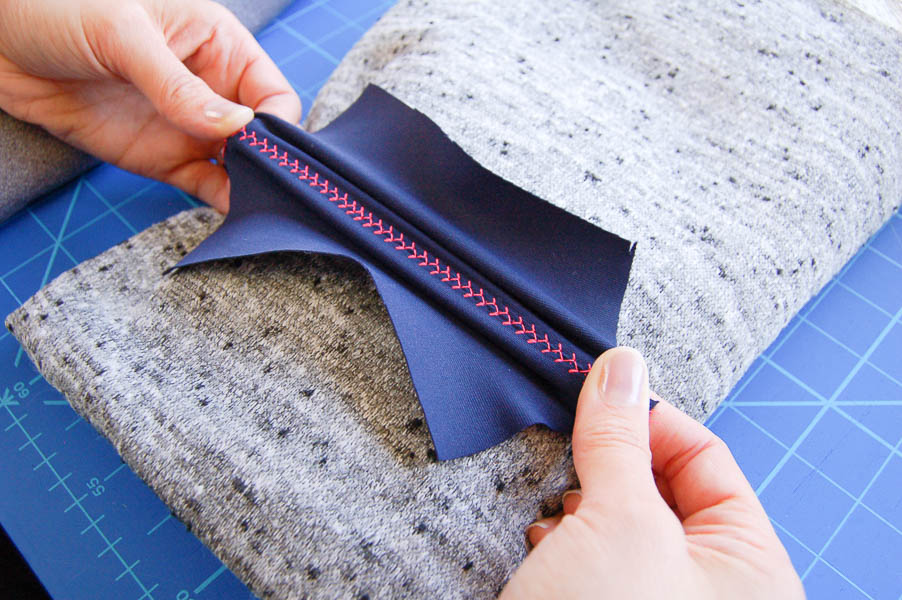How to do a faux flatlock (for hems and joining seams) – Pattern
