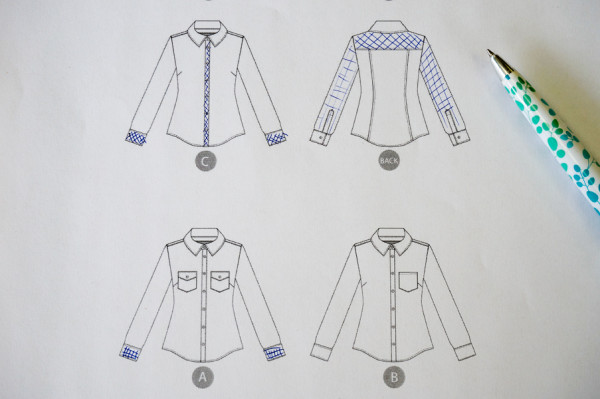 Sewing A Plaid Granville Shirt: Deciding What to Cut on the Bias
