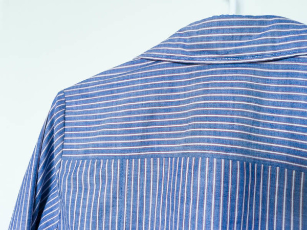 Pinstripe Granville Shirt, Plus Tips on Sewing Stripes | Sewaholic